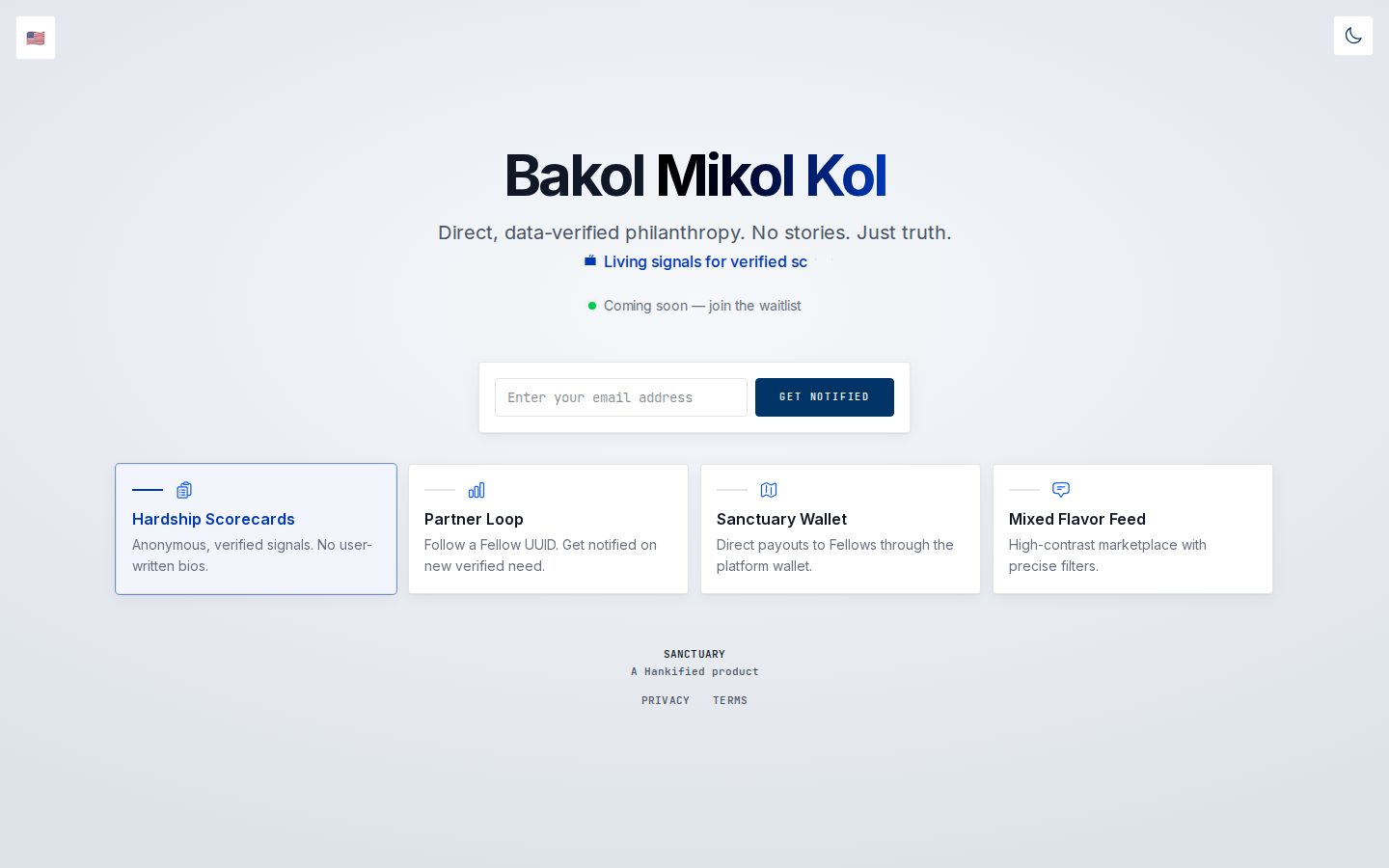 BakolMikolKol website preview