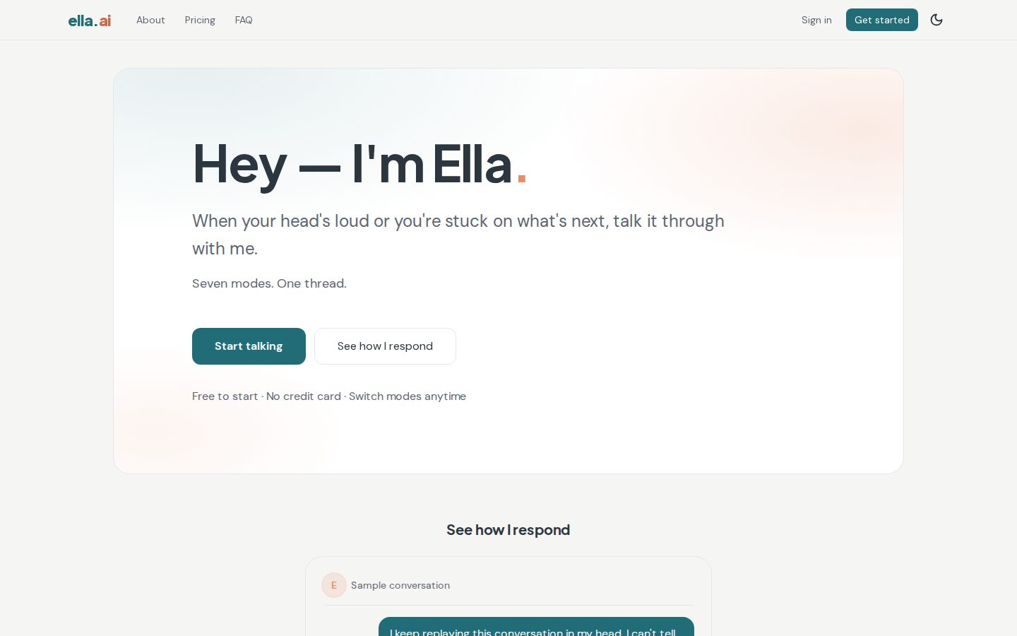 Ella website preview