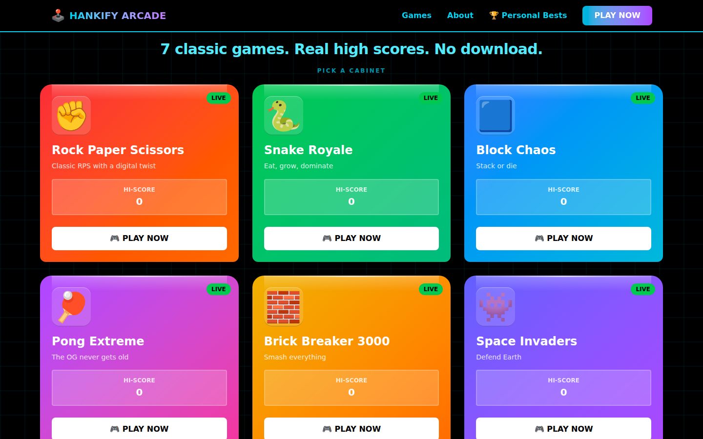 Hankify website preview