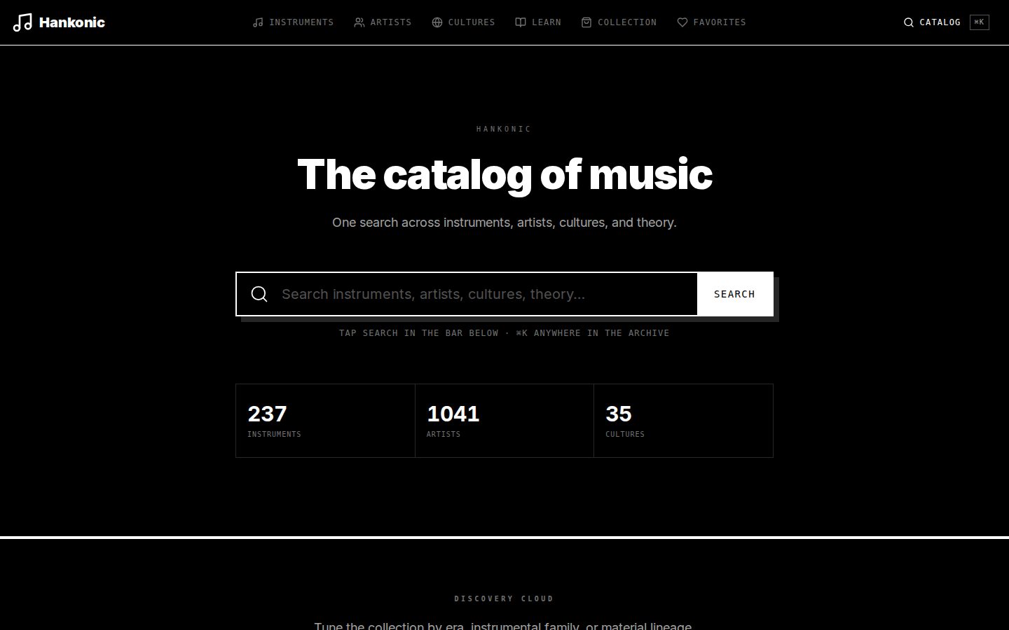 Hankonic website preview