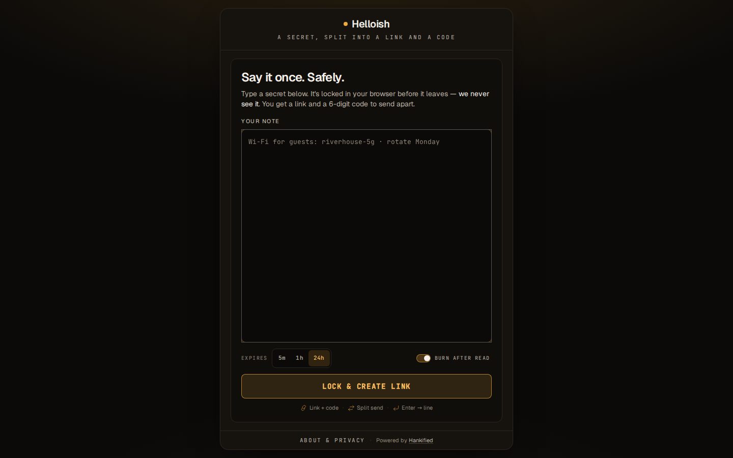 Helloish website preview