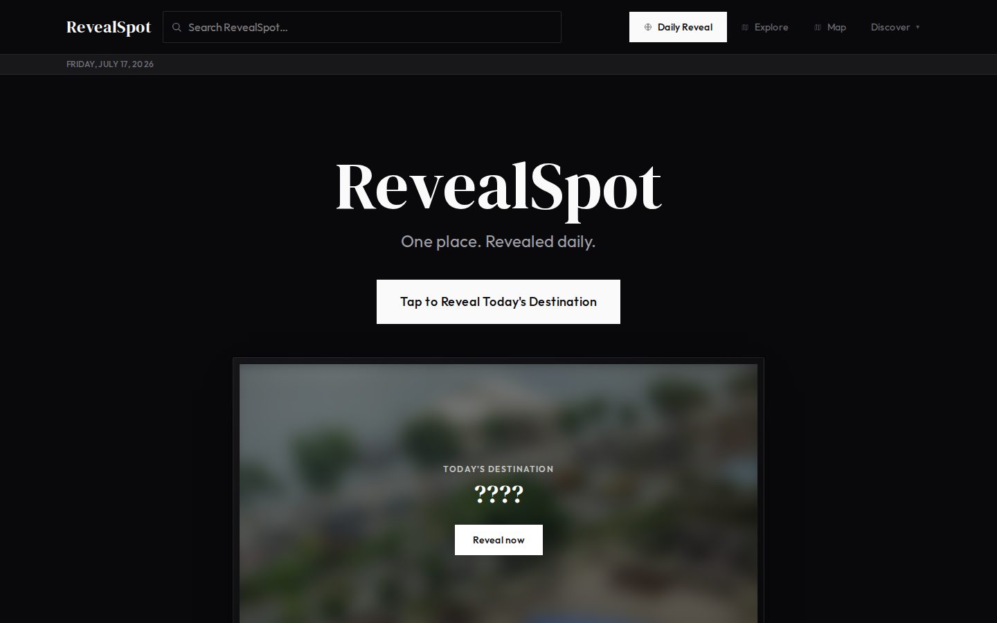 RevealSpot website preview