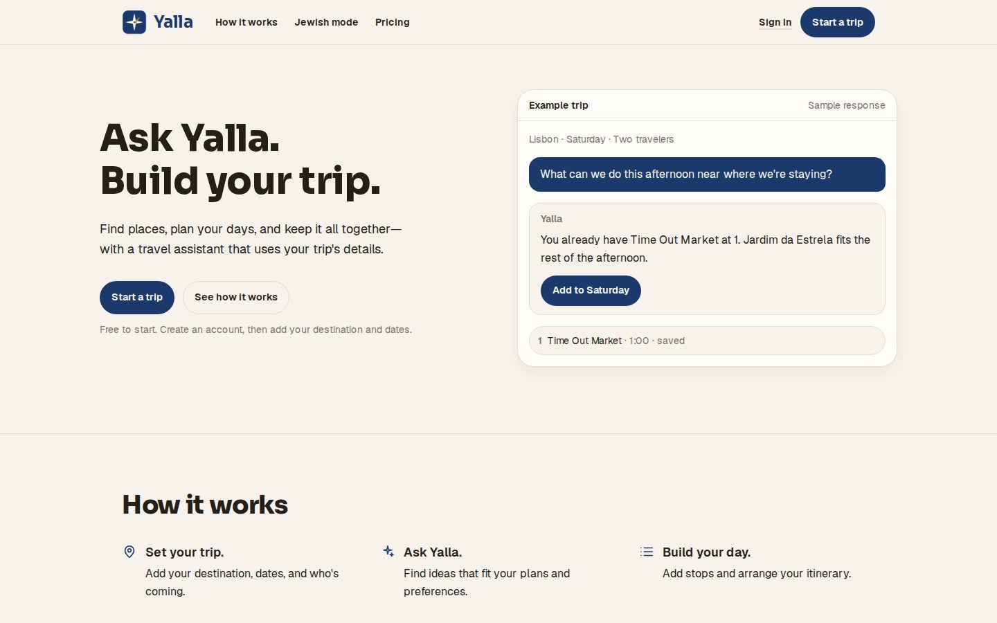 Yalla website preview